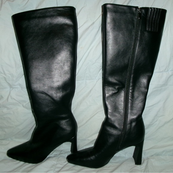 Princess Polly size 8 black knee highs - SAWYER KNEE HIGH BOOTS BLACK - Picture 1 of 3